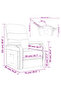 Recliner Chair Cream Fabric - 3
