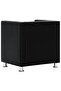 Cube Armchair Black Faux Leather - 4