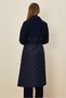 Belted Quilted Detail Coat 90534 - 4
