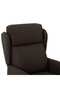 Recliner Chair Dark Brown 66.5 x 94 x 101.5 cm Polyester - 5