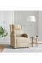 Recliner Chair Cream Fabric