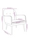 Armchair Light Grey 62x79x79 cm Velvet - 3