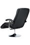 TV Armchair Black Faux Leather - 5