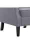 Armchair Dark Grey Fabric - 7