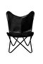 Butterfly Chair Black Real Leather - 2