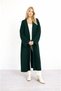 Women's Modest Maxi Length Long Sleeve Sporty Chic Knit Cardigan Jacket Suitable for Curve - 4