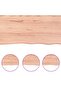 Table Top Light Brown 100x60x(2-6) cm Treated Solid Wood Oak - 4