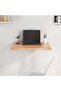Table Top Light Brown 60x60x(2-4) cm Treated Solid Wood Oak