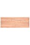 Table Top Light Brown 140x50x(2-4) cm Treated Solid Wood Oak - 2
