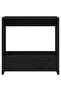 Side Table Black Oak 50 x 26 x 50 cm Engineered Wood - 5
