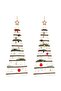 Hanging Christmas Trees with Top Stars 2 pcs 55x120 cm Natural Branch