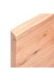 Table Top Light Brown 140x60x(2-4)cm Treated Solid Wood Live Edge - 8