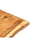 Table Top Solid Acacia Wood 80x(50-60)x3.8 cm - 2