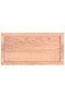 Table Top Light Brown 80x40x(2-4) cm Treated Solid Wood Oak - 2