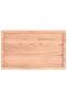 Table Top Light Brown 100x60x(2-4) cm Treated Solid Wood Oak - 2