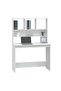 Desk with Shelves White 102x45x148 cm Engineered Wood - 2