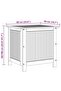 Garden Storage Box 60x50x58 cm Solid Acacia Wood - 3
