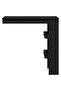 Wall Bar Table Black Oak 102 x 45 x 103.5 cm Engineered Wood - 5