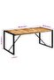 Dining Table 180x90x75 cm Solid Wood Mango - 6