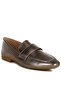 Women Flat Heel Loafers in Pewter