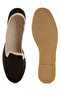 Women Round Toe Canvas Slip-On Loafers in Black - 5