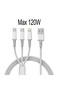 1.2m Max 120W Quick Charging Cable - Compatible with Multiple Devices For iPhone 15 14Max MacBook iP - 7