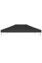 Gazebo Top Cover 270 g/m² 4x3 m Black - 2