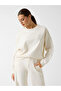 Octavia Crew Neck Women's White Sweatshirt V6Rq96Kcx22-G027 - 5