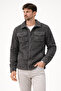 Men's Plush Soft Textured Sherpa Jacket Anthracite
