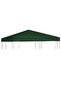 Gazebo Top Cover 310 g/m² 3x3 m Green