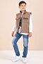 Brown Zero Sleeve Vest Set Badili Boys' 3-Piece Pants Suit 23487