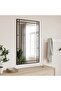 Wall Mirror Black 60x100 cm Rectangle Iron