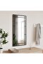 Wall Mirror Black 40x80 cm Rectangle Iron