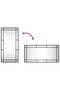 Wall Mirror Black 40x80 cm Rectangle Iron - 6