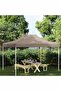 Party Tent Roof 4.5x3 m Taupe 270 g/m²