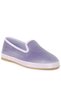 Women Velvet Round Toe Slip-On Loafers in Lilac