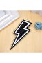 2 Pcs Embroidered Patch Lightning Logo Iron on Patches for Clothing Punk Clothes Iron Patches - 2