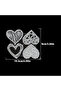 original Lovely Valentines Day Graffiti Loves Hearts Metal Cutting Dies Scrapbooking Decorative E... - 2
