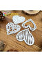 original Lovely Valentines Day Graffiti Loves Hearts Metal Cutting Dies Scrapbooking Decorative E... - 4