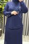 Women's Clothing Plus Size Tie-Dye Modal Skirt Set - 2