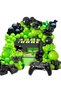 Other As Picture 109-Piece Set of Game-Themed Green and Black Latex Balloon Chain Set with Green Fiv - 7
