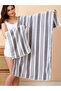 1pc 35x75 Green Striped Pattern Towel Set Soft Hand Towel Bath Towel Quick Drying Absorbent Towels F - 8