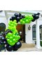 Other As Picture 109-Piece Set of Game-Themed Green and Black Latex Balloon Chain Set with Green Fiv - 3