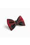 Boy's Plaid Bow Tie Burgundy Green – Special Day & Holiday Accessory