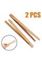 2Pcs 18cm Bamboo Wood Wooden Food Toast Salad Tongs Toaster Bacon Sugar Ice Tea Tong Tea Clips Te... - 7