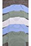 5-Piece Long-Sleeved Baby Bodysuit with Snap Fasteners - 5