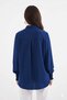 Women's Navy Blue Ruffle Detailed Long Sleeve Stylish Shirt Hzl25W-Bd1202231 - 3
