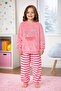 Girl's Velvet Pajama Set 1667 Pink01