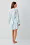 Women's Blue 3-Piece Dressing Gown Set - 4