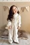 Embroidered Detail Ruffled Jumpsuit Taupe